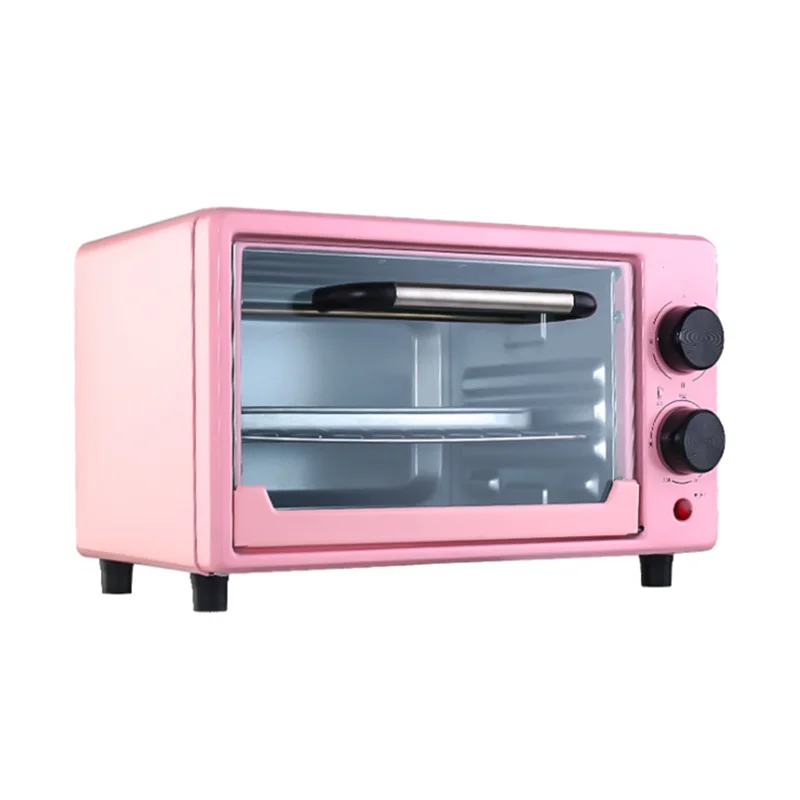 12L бытовые мини электрический розовый печь 800 Вт форма для выпечки хлеба пиццы небольшие печи кухонный прибор JC-EO-008