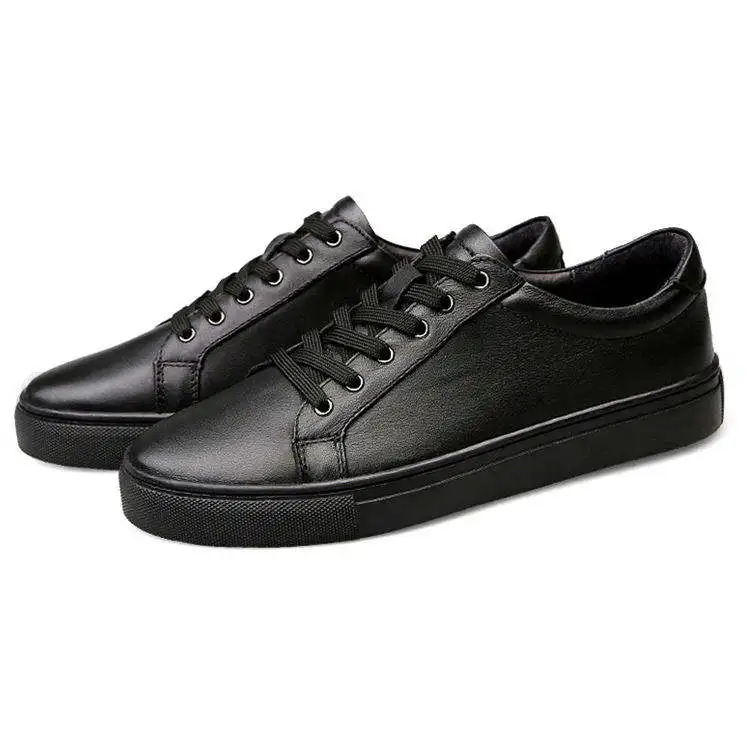 Outdoor Walking Breathable Lace Up Genuine Leather Tenis Sneakers Big Size Mens Casual Shoes for Men