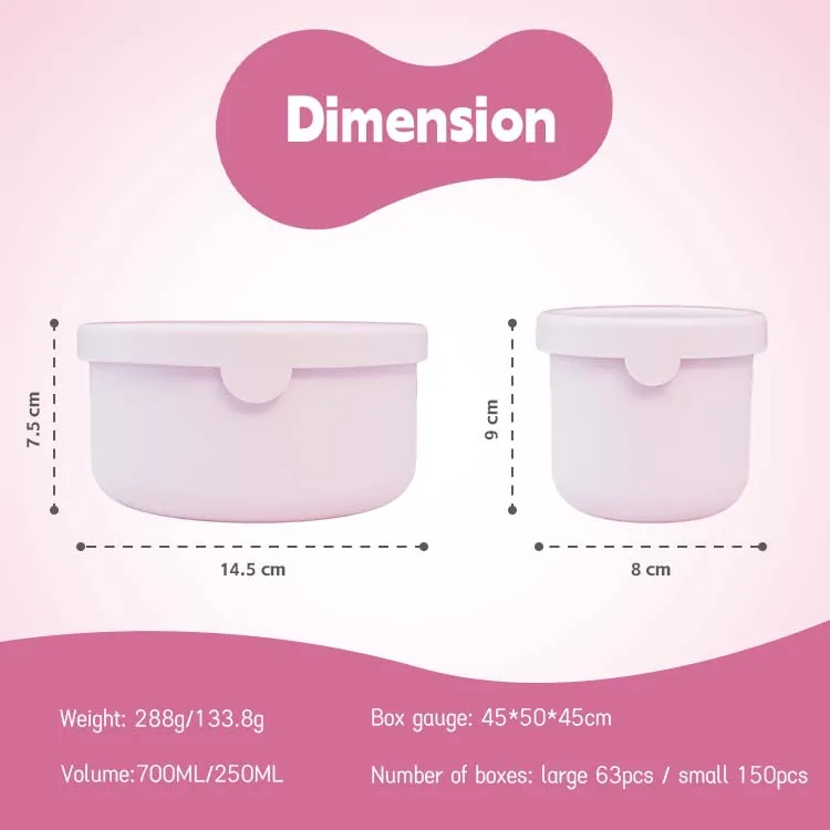 Portable Silicone fresh Box Dishwasher Safe Food crisper Durable Fresh Keeping Silicone Food Container