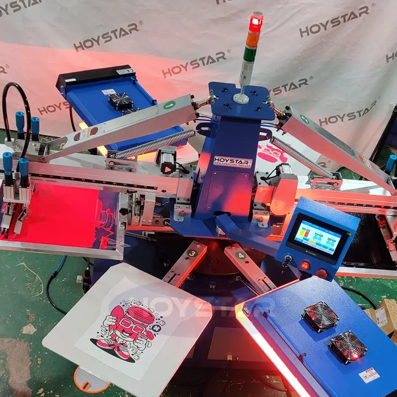 2 Color Screen Printing Machine 8 Station