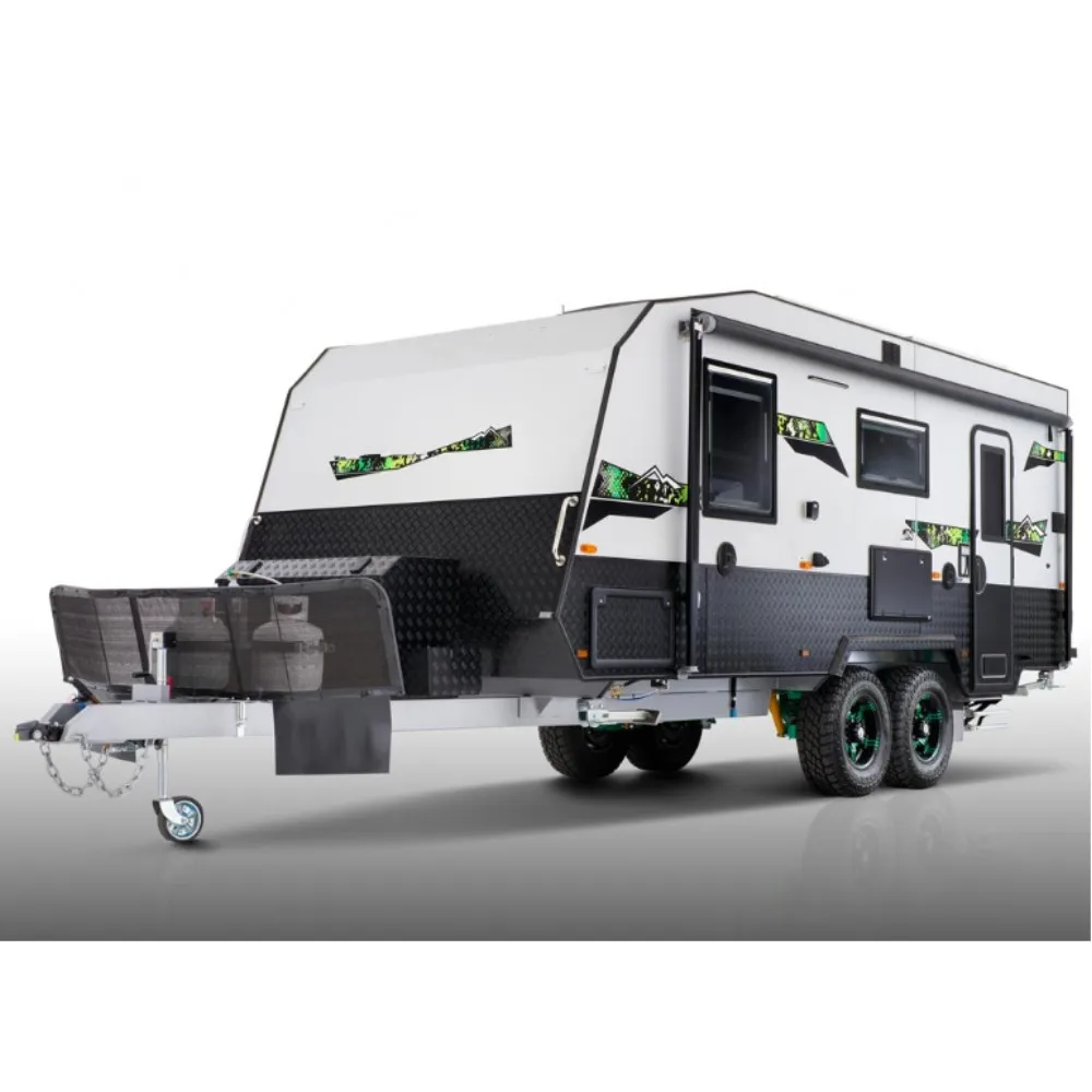 2020 OEM Luxury OffRoad Caravan Double Axle Camping Trailer with Solar Panel