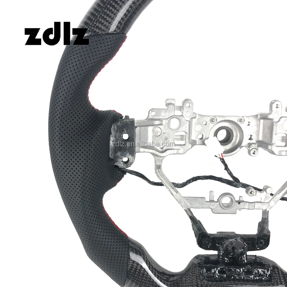 For Lexus IS250 IS350 ES ES300 GS GS350 NX CT200 RC custom perforated leather carbon fiber steering wheel with paddle shifters