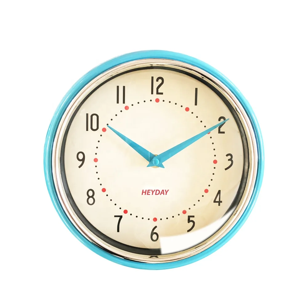Analog Quartz  Metal Clock Design with Sugar Colors