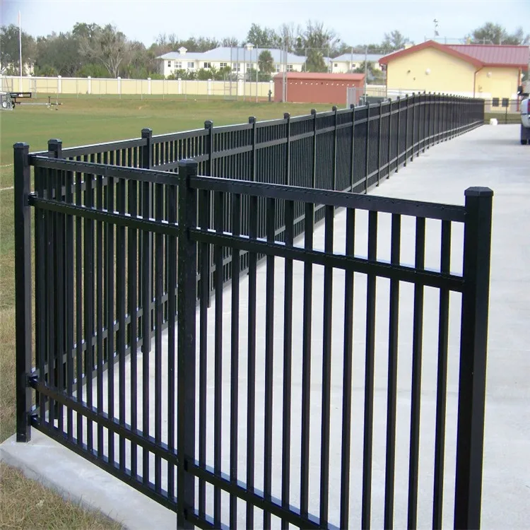 Metal Powder Coated Iron Steel Garden Fence, Trellis & Gates High Quality Garden Security Wrought Iron Steel Fence