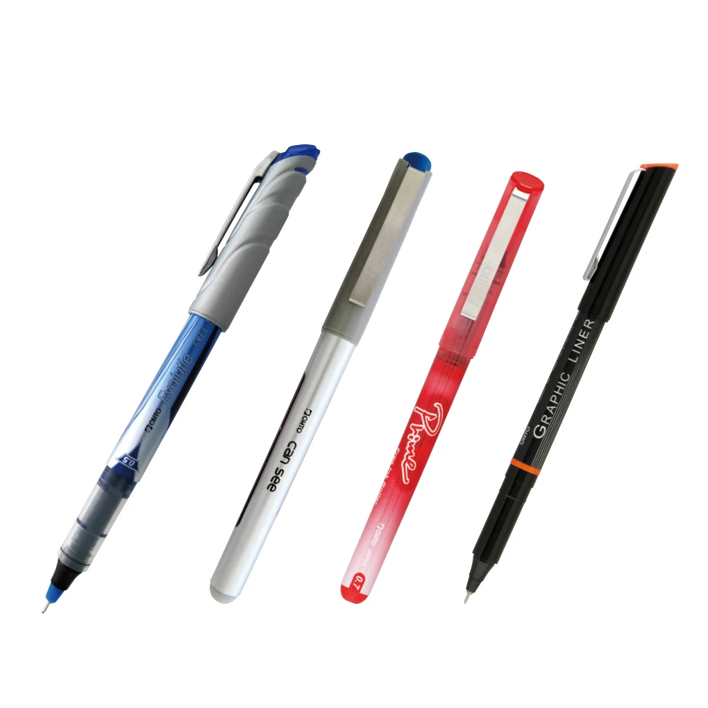 Japanese quickly drying light green style blue ink stationery pen