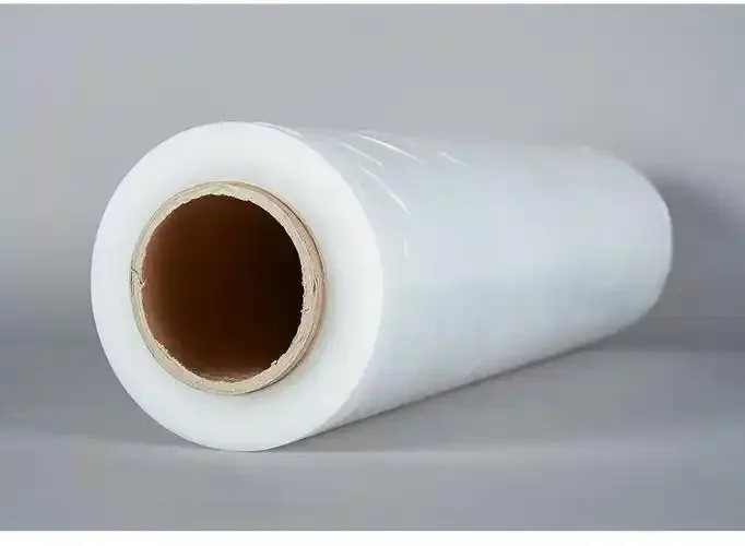 PE Shrink Clear Roll Stretch Film Soft Plastic LLDPE for Packaging Moisture and Waterproof Customizable Logo Printing