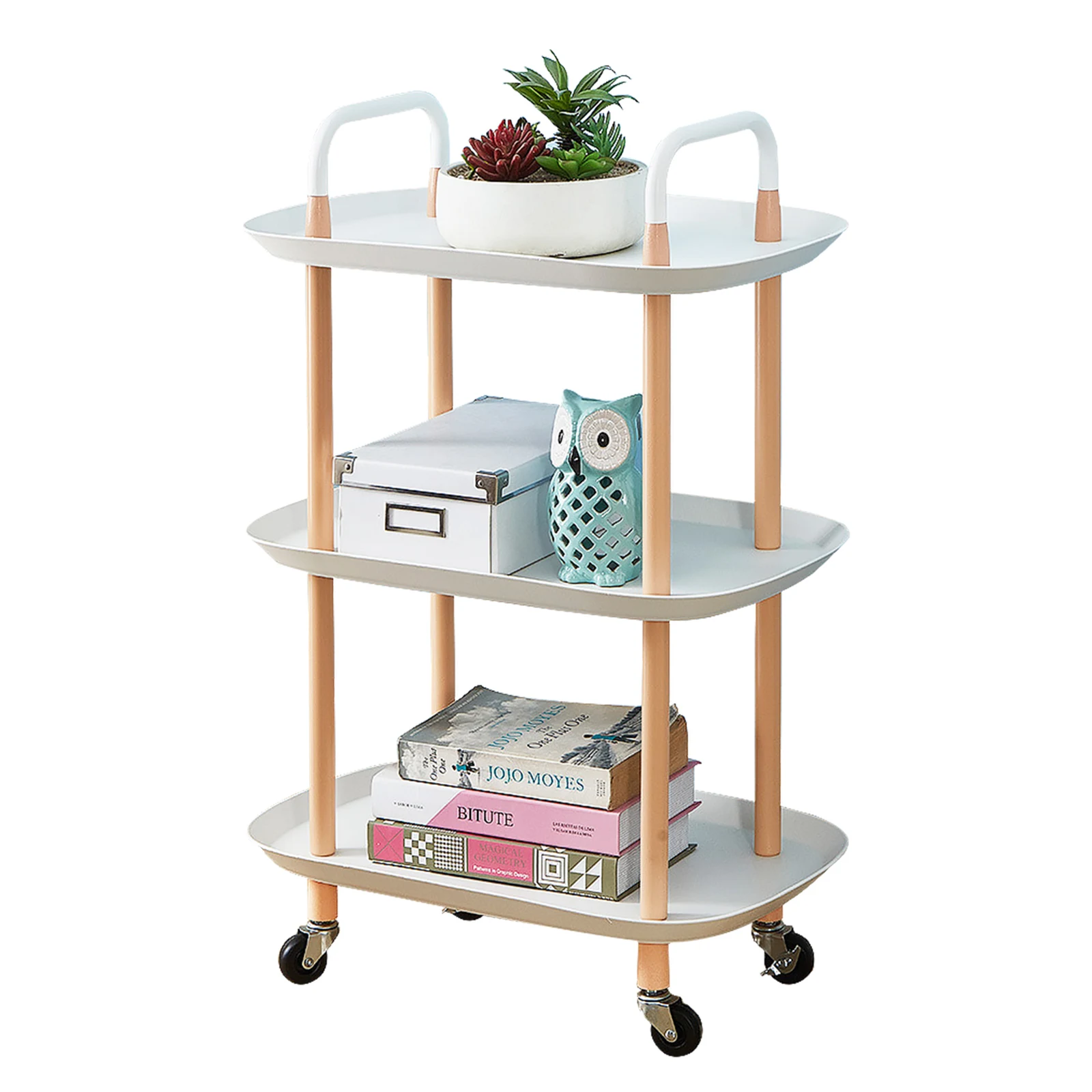 3-Tier Kitchen Organizers Rolling Utility Trolley