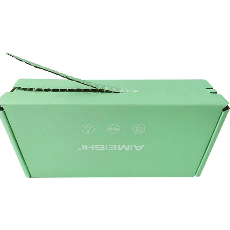 Custom Self Adhesive Zipper Tear Corrugated Paper Ecommerse Shipping Packaging Box With Tear Strip