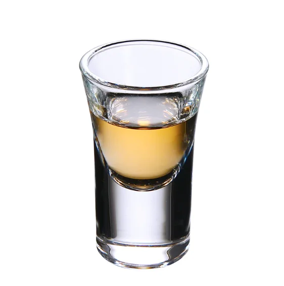 Custom logo High Quality Glass Shot Glasses 50 Ml/1.5 oz Bullet Shot Glass