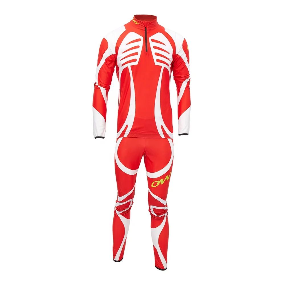 Custom Alpine Skiing Sublimation Printing Breathable Men Cross Country Ski Suit
