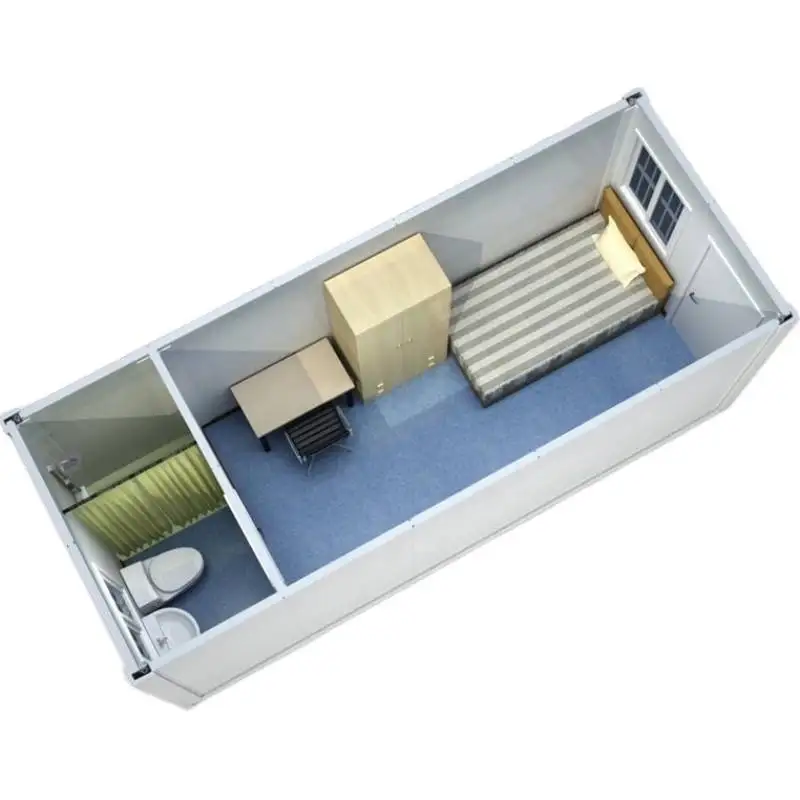 low cost one bedroom prefabricated cabin homes prefab living container house