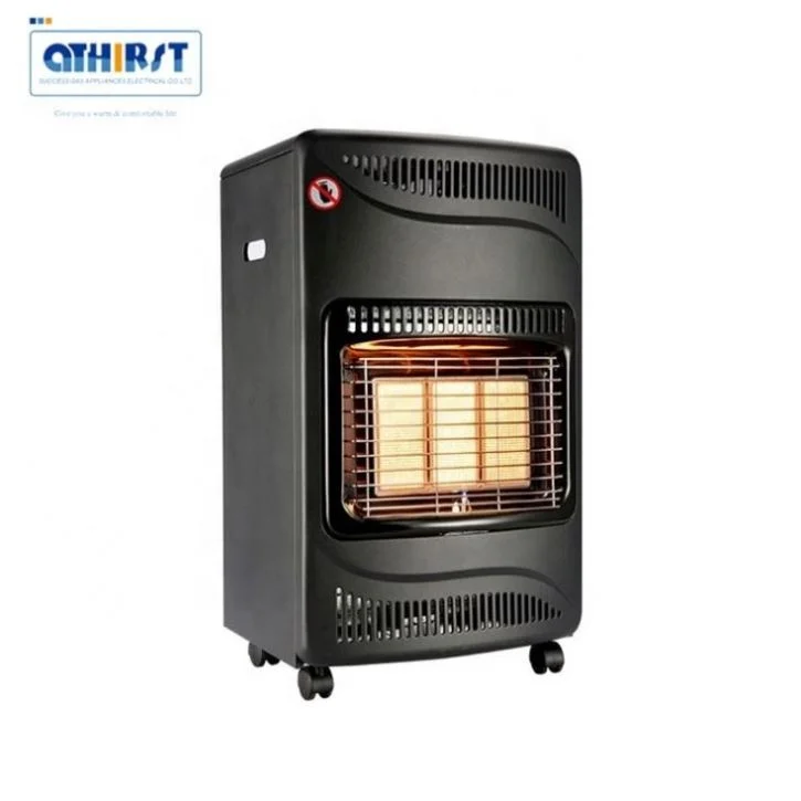 Hot selling catalytic gas heater safe portable natural gas heater with castors for living room