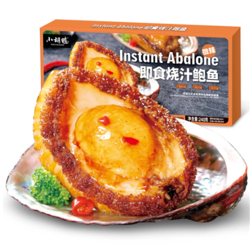 Xiao Hu Duck 240g Factory Price Hot Selling China Snacks Mild Spicy Sea Food Nitrogen Packaging Instant Whole Haliotis Abalone
