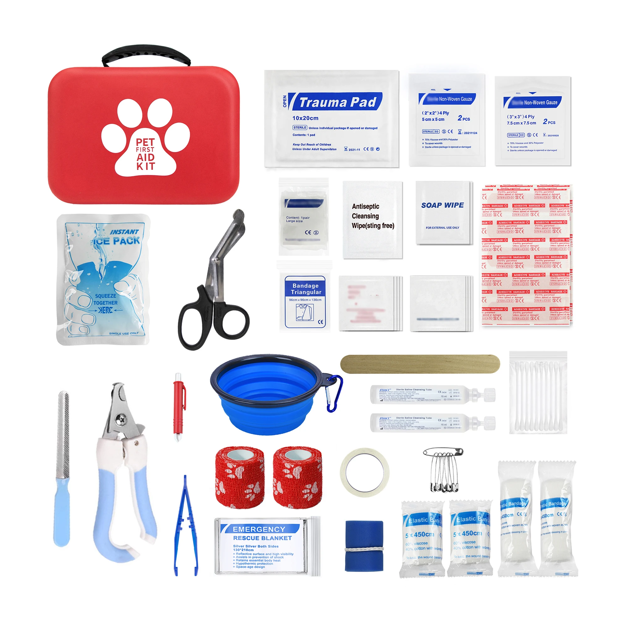 2024 wholesale OEM Approved Vet Approved Pet First Aid Supplies to Treat Dogs & Cats in an Emergency