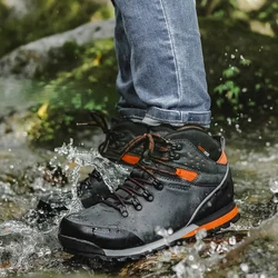 Cross-border Large Size 40-46 Mens Hiking Boots Waterproof Outdoor Trail Trekking Shoes Mountain Climbing Sports Shoes For Men