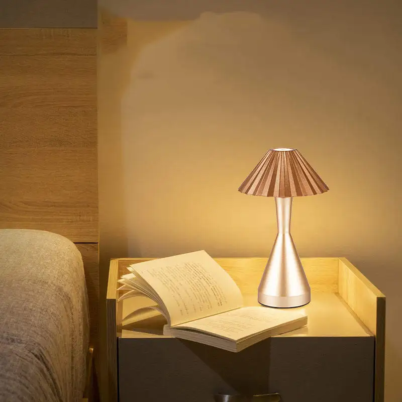 LED Touch Sensor Reading table lamp with dimming brightness Rechargeable Wireless for Restaurant Hotel Bar Bedroom Decorative