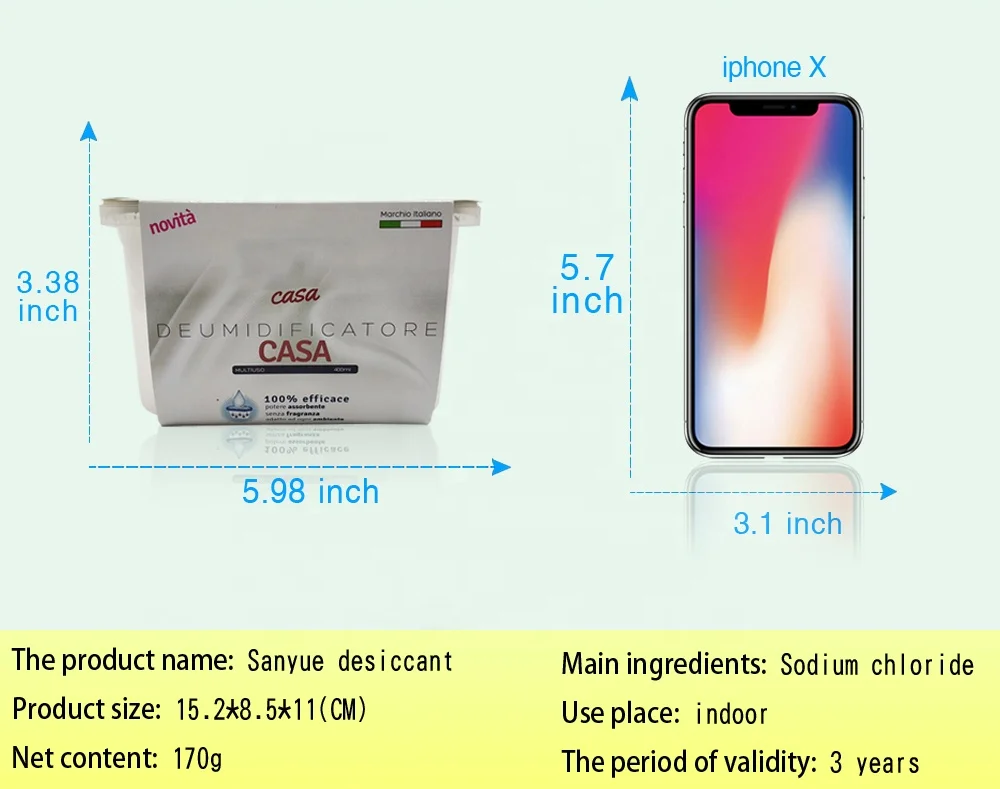 400ml  Paper card dehumidification box fragrance dehumidifying bag dehumidifier box