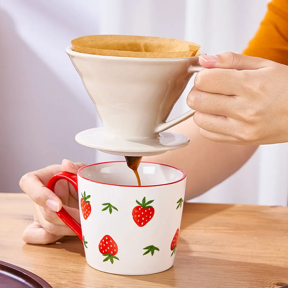 Espresso Pour Over Coffee Maker Cup Ceramic Coffee Dripper Drip Filter Cup