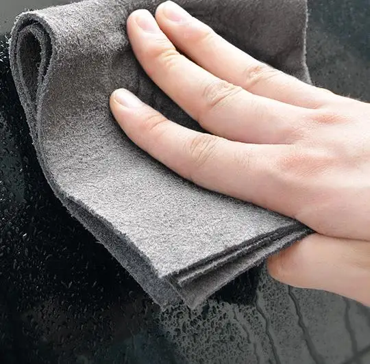 Fast Drying microfiber Dish Rags Grey Non-stick Reusable and Lint Free kitchen coral fleece cloth towel