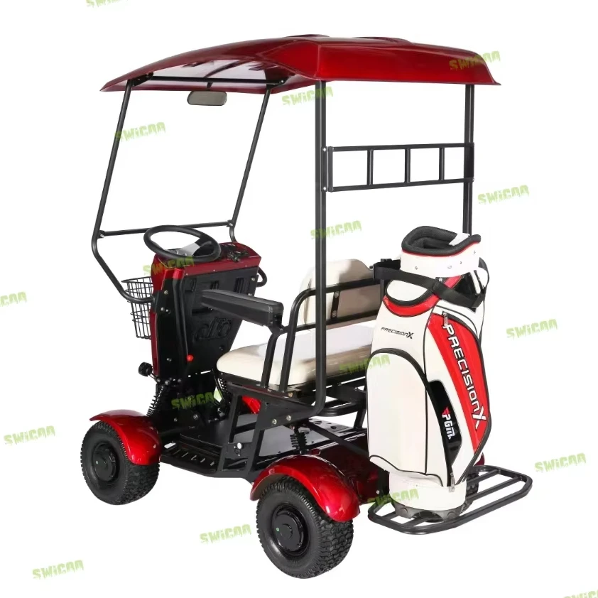 Ready to Ship 4*4 Electric Golf Cart 60V/30A Lithium Battery 4WD Off Road Buggy 2 Seater Golf Cart for Factory Direct Sale