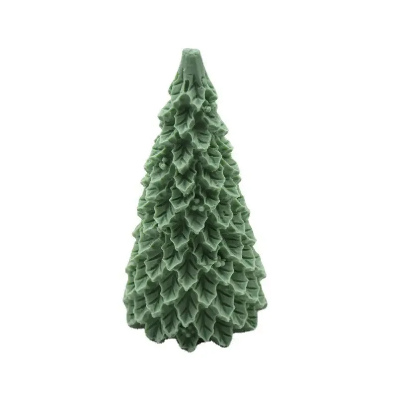 New Diy Gel Mold 3d Christmas Tree Candle Table Decoration Silicone Mold
