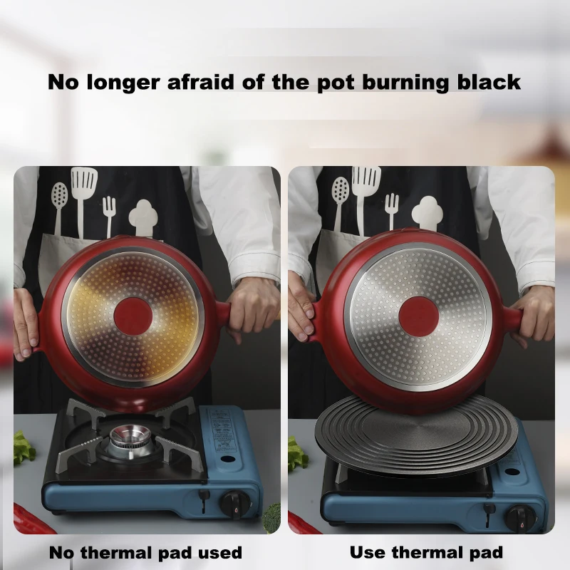 Gas Stovetop Heat Diffuser Plate Aluminum Defrosting Tray Fast Thawing Plate Heat Conducting Plate For Quick Thawing Frozen Meat