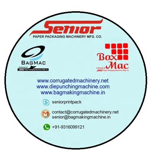 SENIOR make INDIAN Die Punching Cutting Creasing and Embossing Machine For Corrugated Carton Box manufacturers