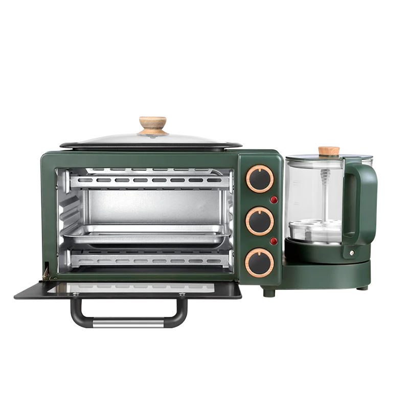 
2021 New Household Green Rectangles Multifunction 3 In 1 Breakfast Machine 