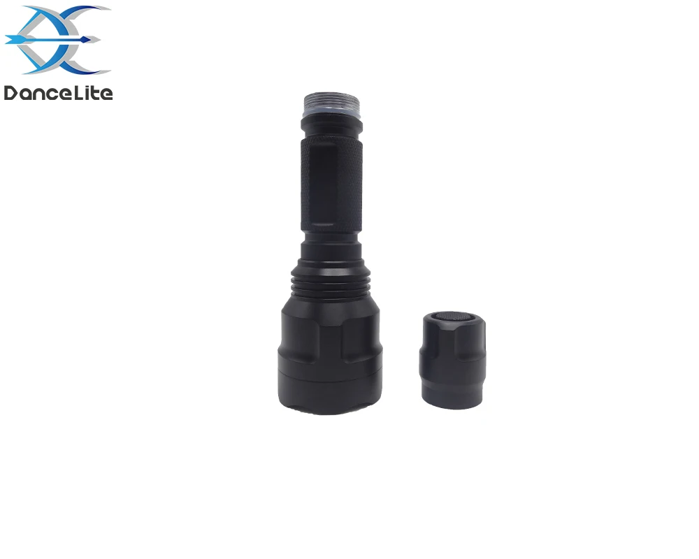 OEM C8s Zoomable Colorful LED Flashlight RGB  Red Green Blue Light Flashlights Torch For Hunting Fishing Emergency