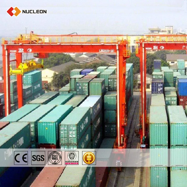  Портативная опорная тележка RTG 5 тонн резиновая шина козловой кран цена