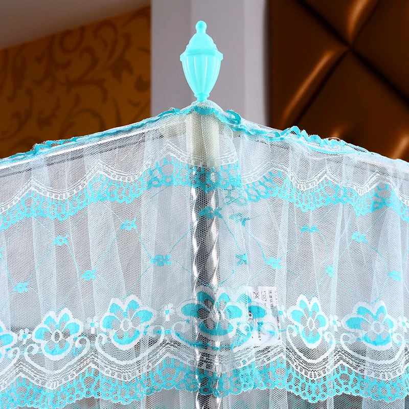 Europe Style Square Fresh Natural Lace Four Seasons Protection Soft Encrypted Bedroom Mosquito Net
