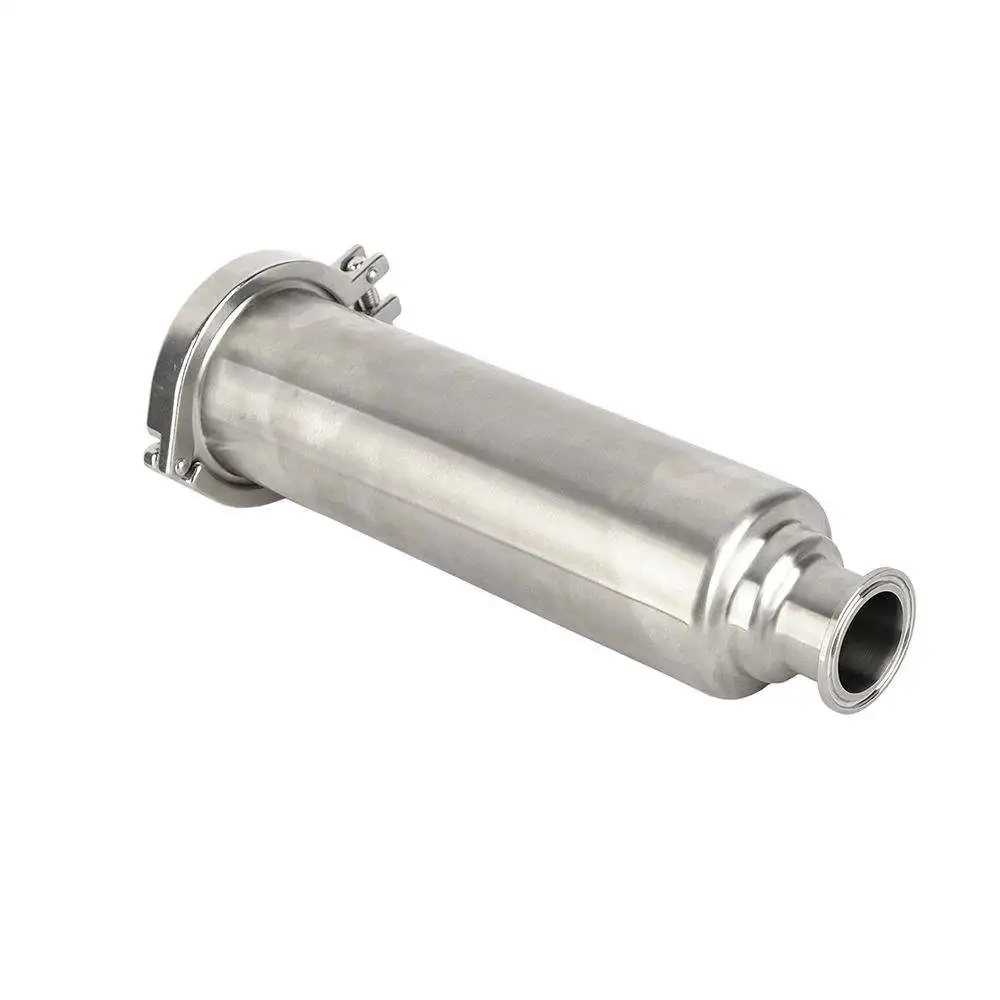 Ss304 Ss316 Stainless Steel Food Grade Filter Clamp Discharge Quick For Milk Beer