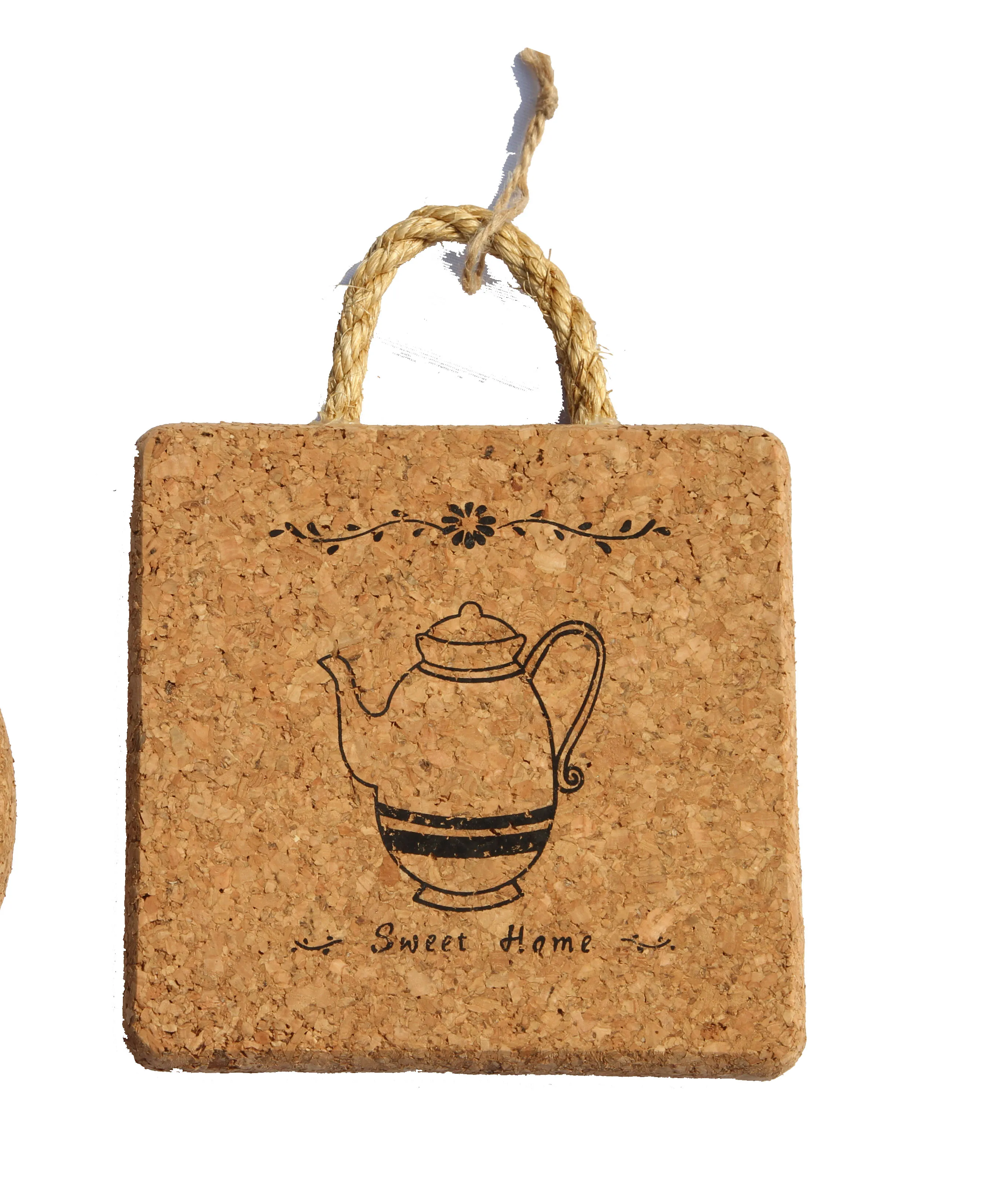 2023 Stylish 5 Fish Trivet-Cork jute rope for Home Bar Kitchen Restaurant Cafe Wedding Supplies pot holder