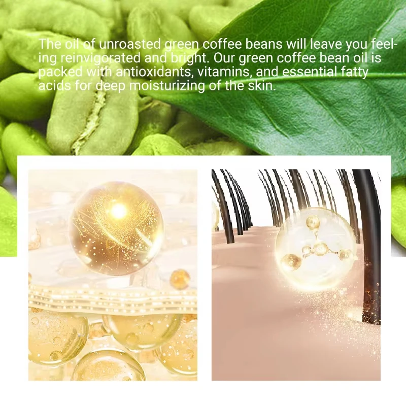 Green Coffee Bean Essential Oil Hair care Natural Skin Care Wrinkle-removing Essential Oil