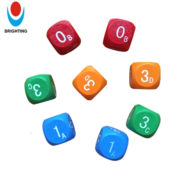 Custom Printing Logo Wood dice for Board Game Wooden Dice Game Dice
