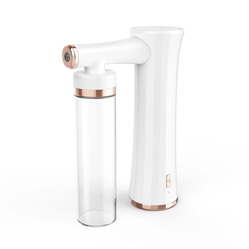 beauty portable rechargeable oxygen bottle spray for face oxygen facial spray machine pink color