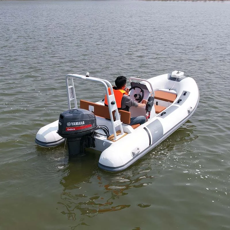 China 390 Double Hull Inflatable aluminium RIB Boat Outdoor Drifting Boat