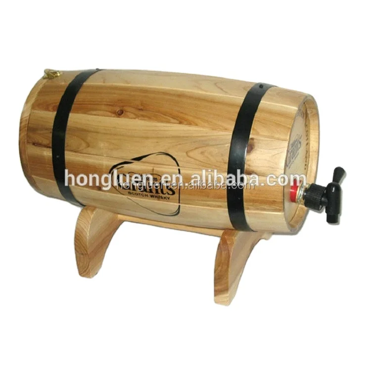 Natural Handcraft Antique Cask Original Oak Pine Wooden Barrel for Wine Beer Storage