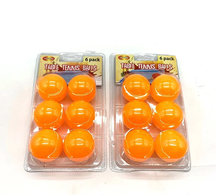 Cheap personalized table tennis training student 1 star 2 star 3 star table tennis bat pingpang plastic 6 pack table tennis ball