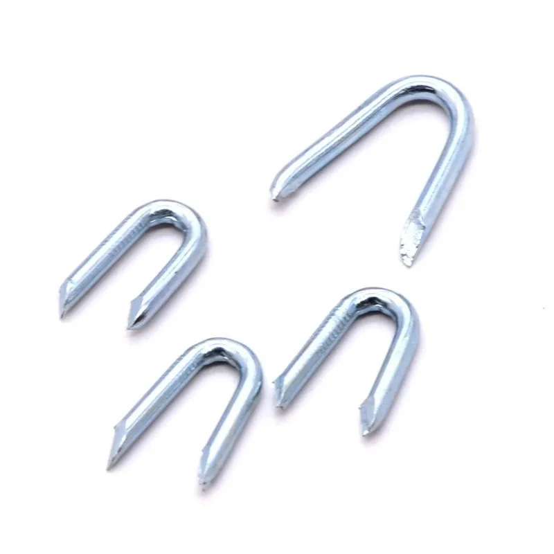 Barbed Fence Staples U Type Nails Used for Fixing Fence Wire to Wooden Posts