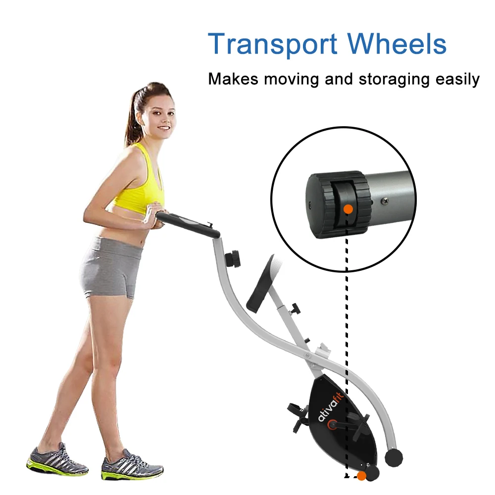  Ativafit Fitness Exercise Bike Equipment Magnetic bike Home Indoor Body Fit Folding Best Resistance Standard