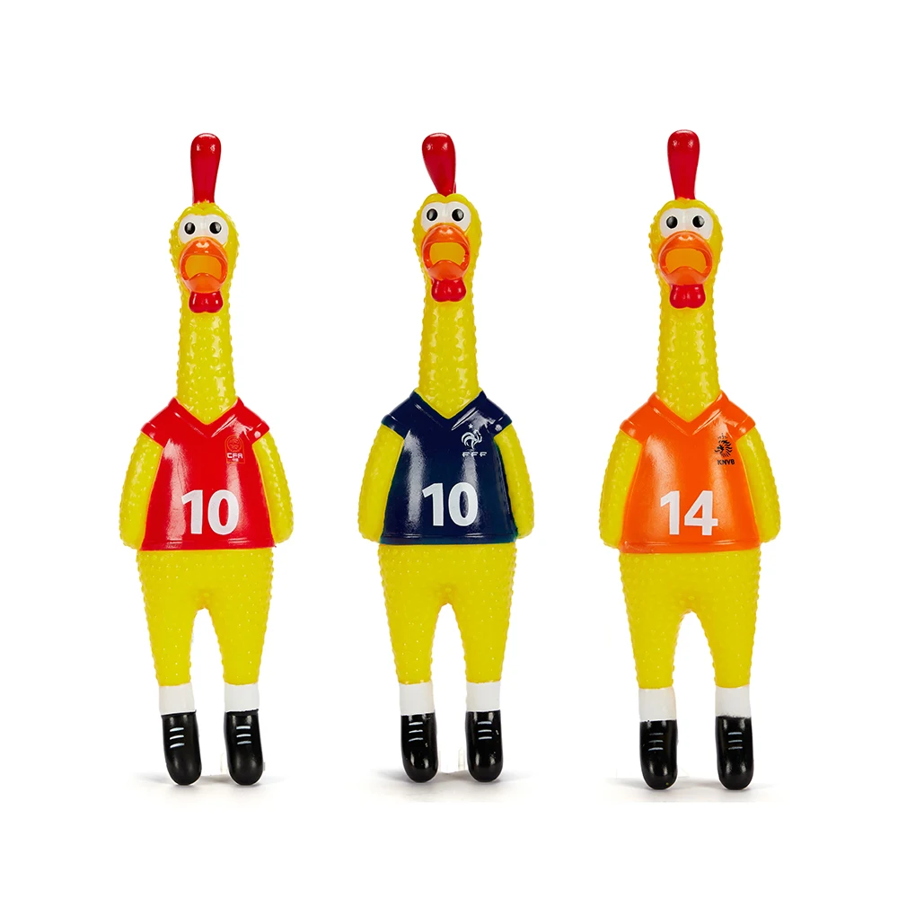 Hot sells Squeaky vinyl dog toy chicken quality dog vinyl toys custom