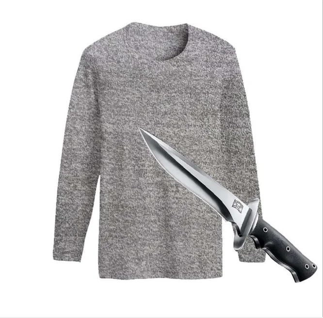 level 5 protective gear with round neck and long sleeves safety protection cut-proof stab-resistant and shatter-resistant clothe