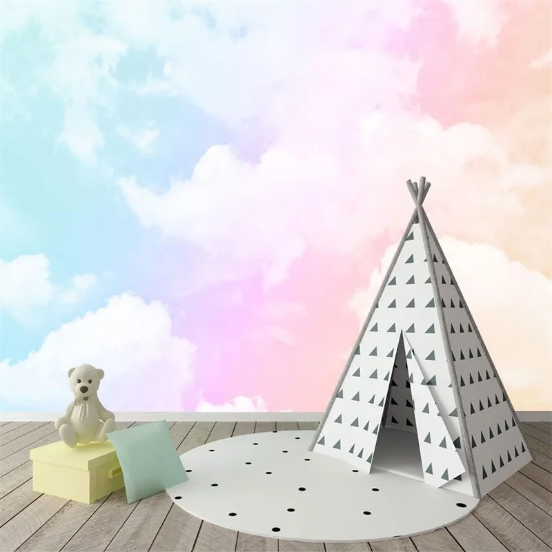 Pastel Rainbow Wallpapee Self Adhesive Wallpaper Rolls 9MM Best Wallpaper