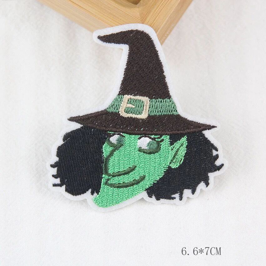 Halloween Terror Pumpkin Bat Witch Trick Or Treat Embroidered Patches Iron On Custom Your Logo Badge For Jacket Shirt Hat Shoes