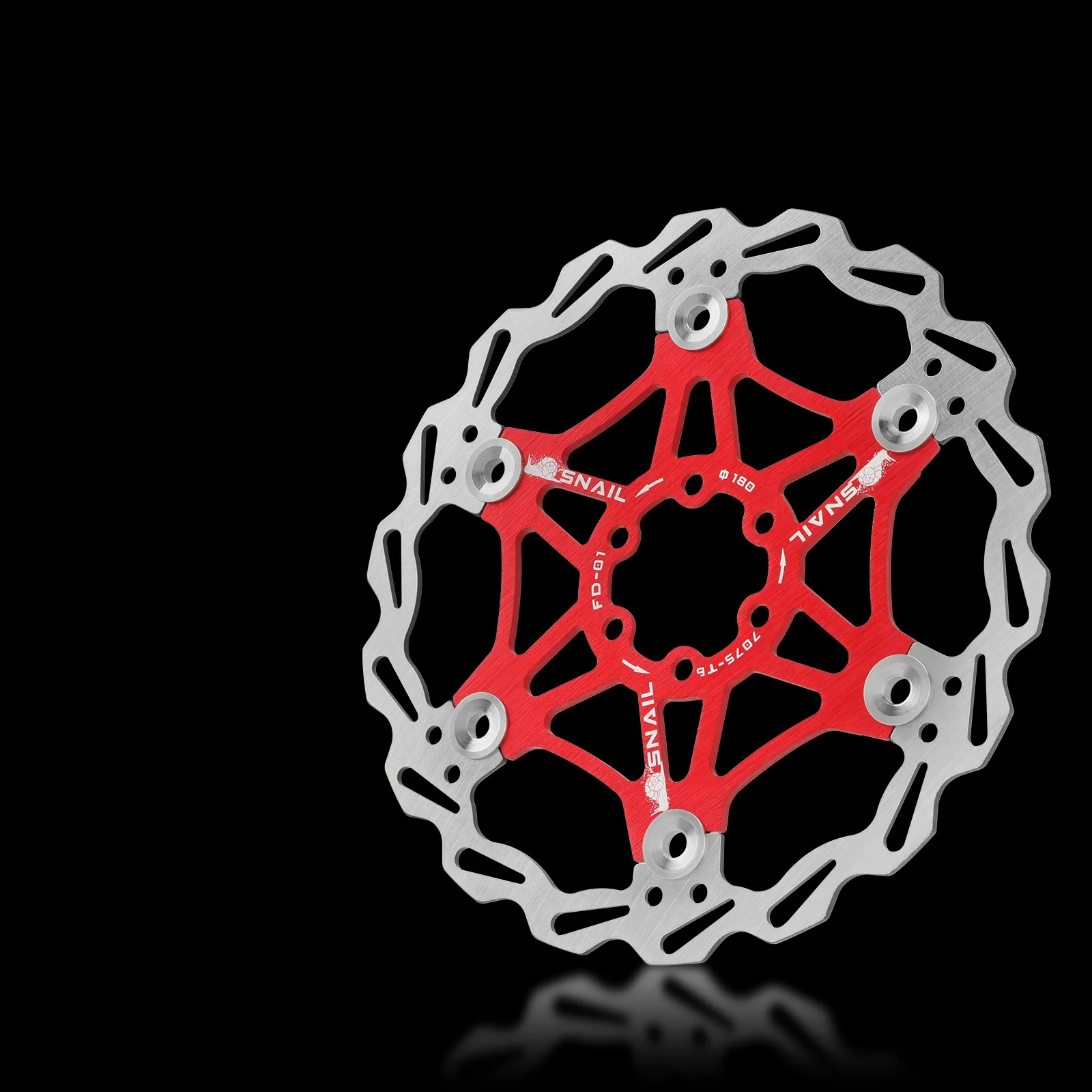 Mountain bike floating disc bicycle brake pads six-nail brake disc 180 160MM 203mm multiple color and size