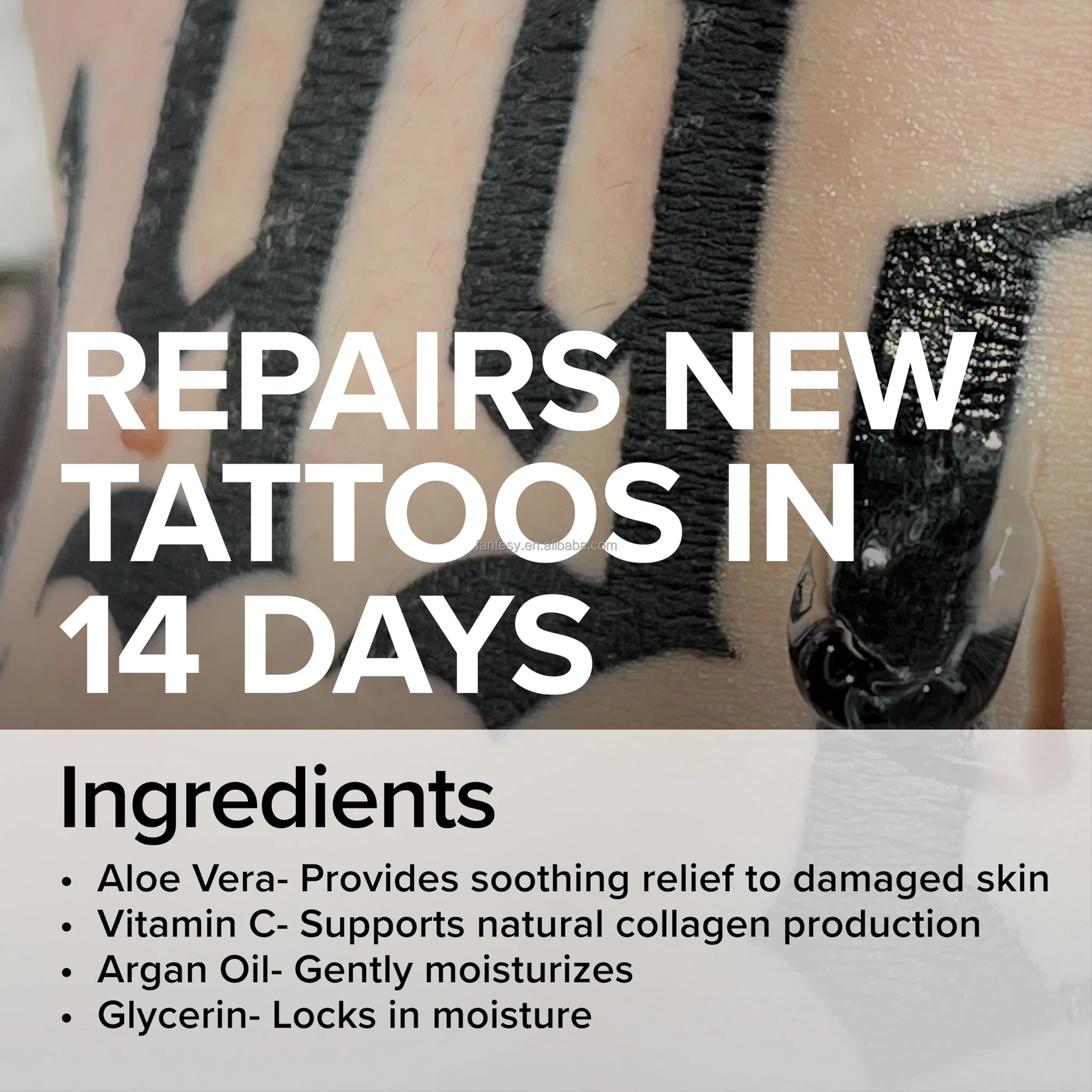 Premium Tattoo Aftercare Soothing Gel Moisturize Supplies New Tattoo Care Anti-Itch Aloe Vera Tattoo Care Gel