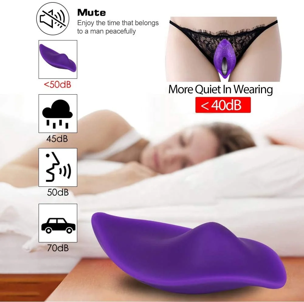 Wearable Butterfly Panty Vibrator, G Spot Clitoris Massager Remote Control Vibrating Panties for Women Sex Toys Shop