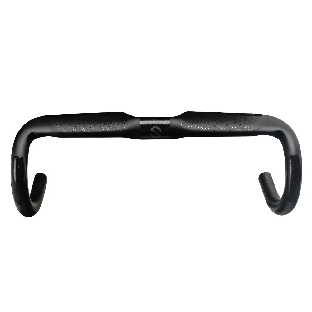Ultra-light Custom Bicycle Curved Handlebar 3K Full Carbon Fiber Bicycle Road Bend Handle