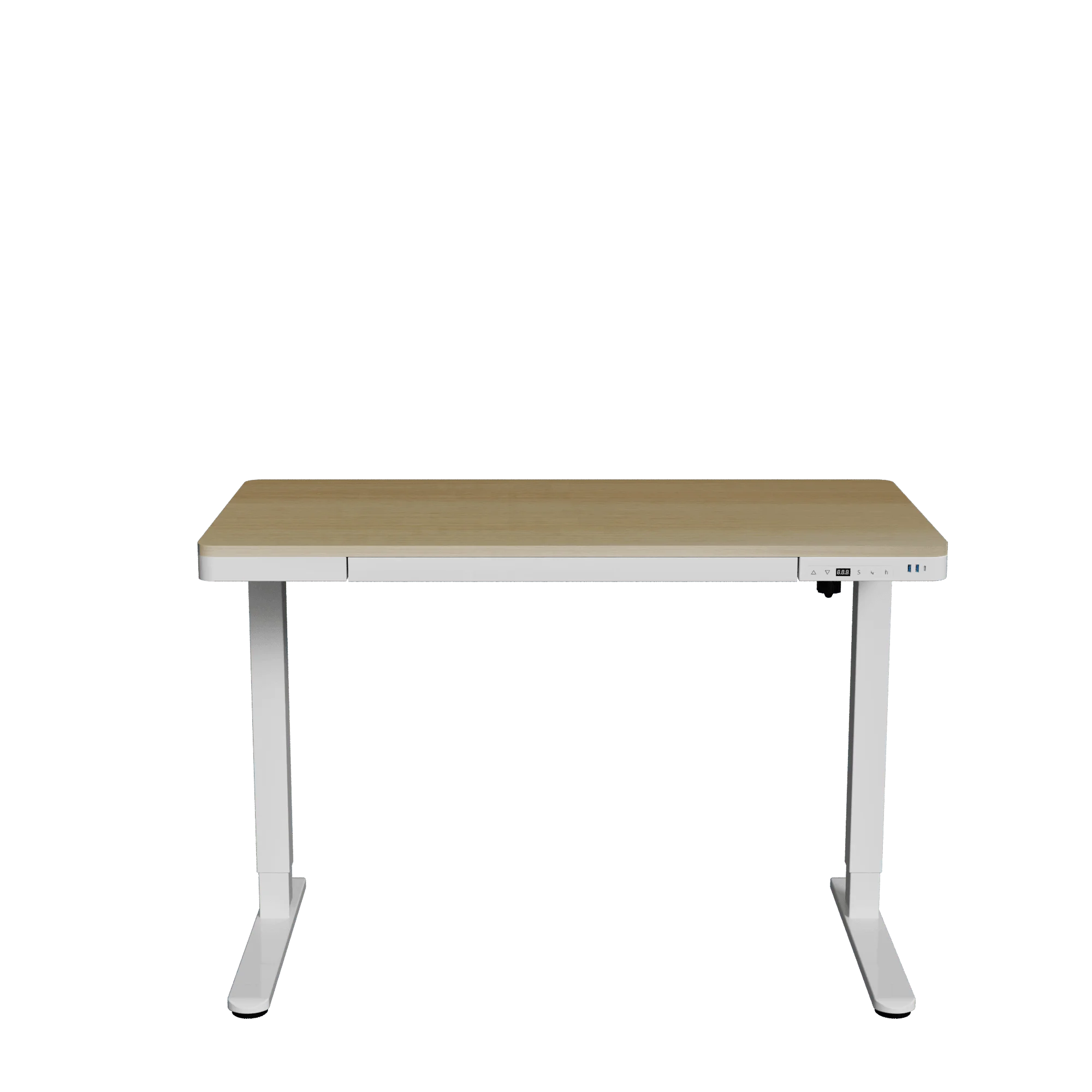 V-mounts office executive desk adjustable height electric desk with Quick Charge Interfaces VM-JSD5-01-W